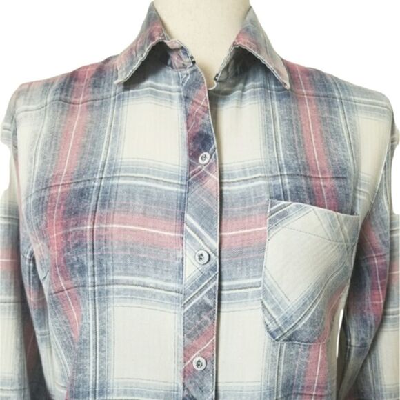 Tribal Jeans 100% Cotton Button Down Shirt Size XS - Picture 3 of 6